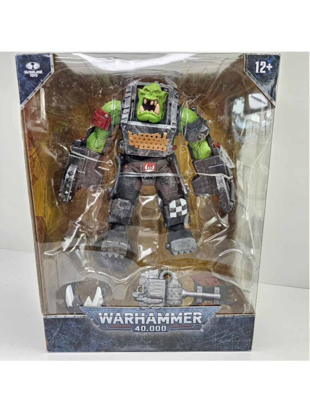 SEALED Ork Meganob with Buzzsaw Megafig Warhammer 40,000 McFarlane Toys NEW